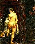Jacob Jordaens konung kandaules av lydien visar sin gemal for gyges oil painting on canvas